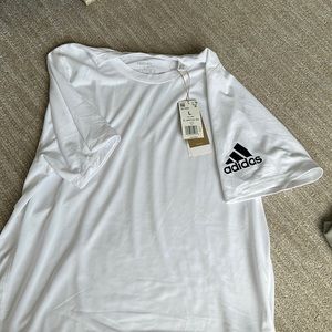 large Adidas free list white shirt with tags